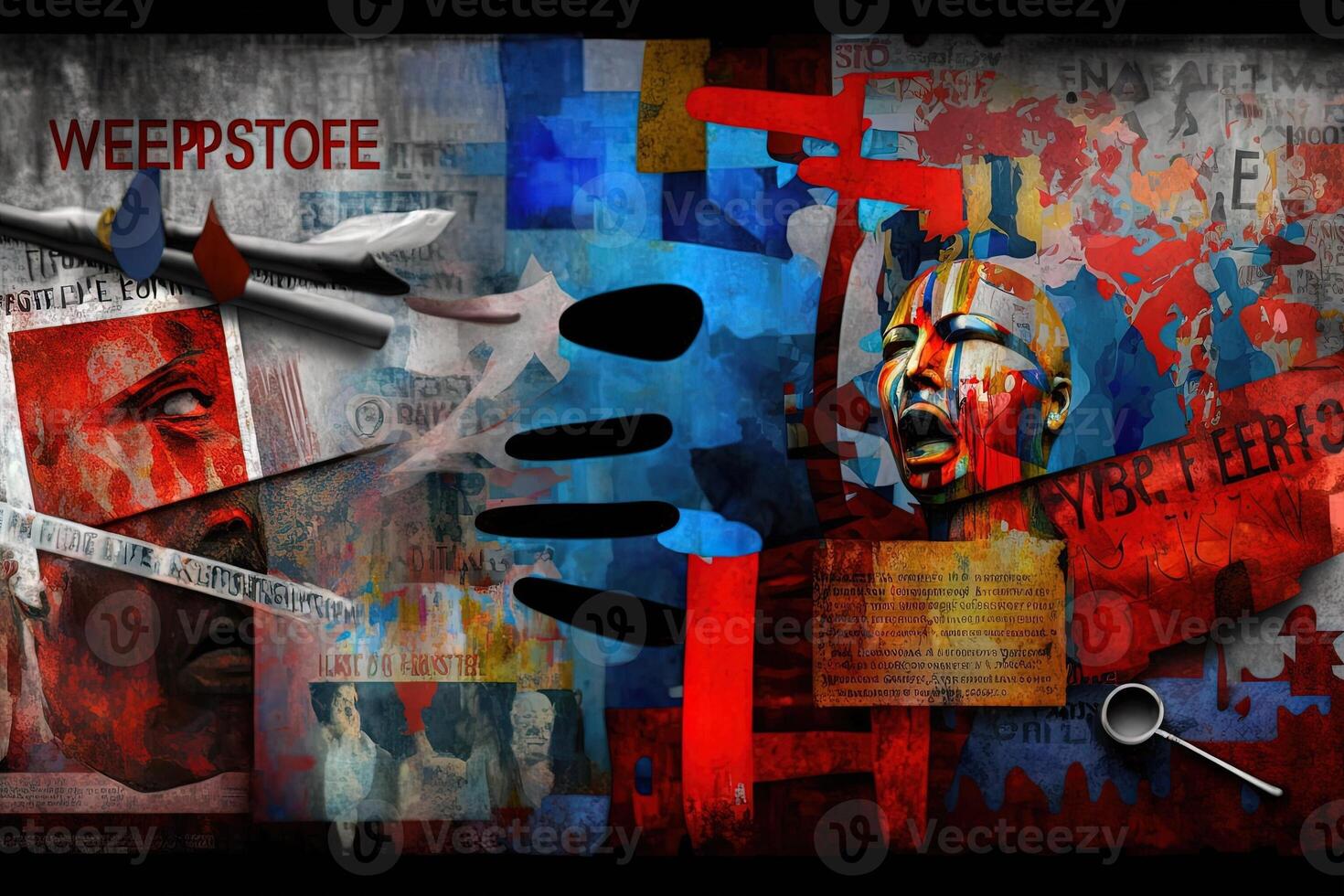 World press freedom day concepept abstract illustration or World Press Day to raise awareness of the importance of freedom of the press. End Impunity for Crimes against Journalism illustration photo