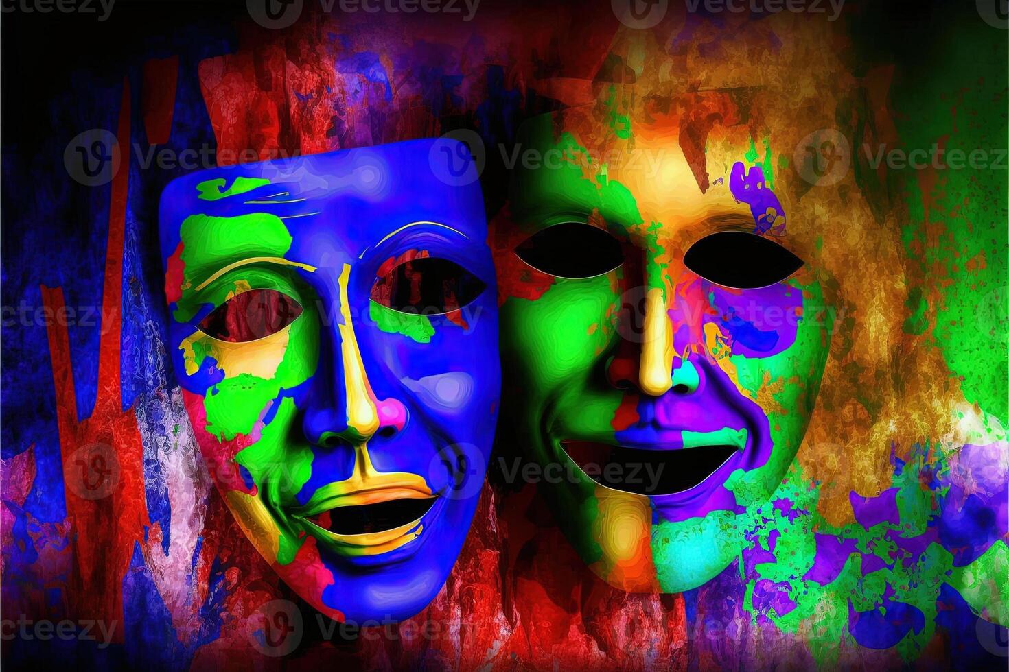 World Theatre Day abstract illustration photo