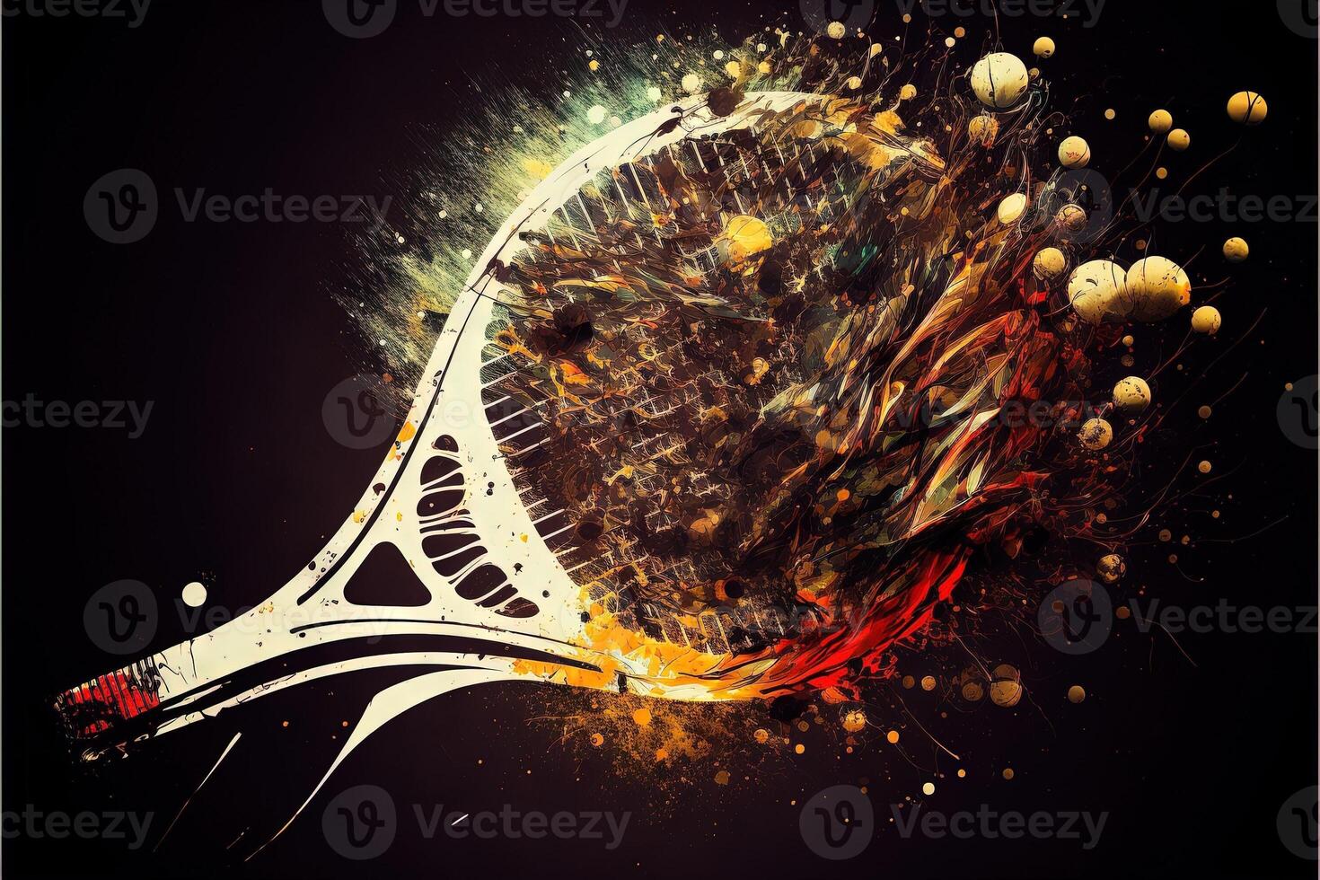 World Tennis Day Illustration photo