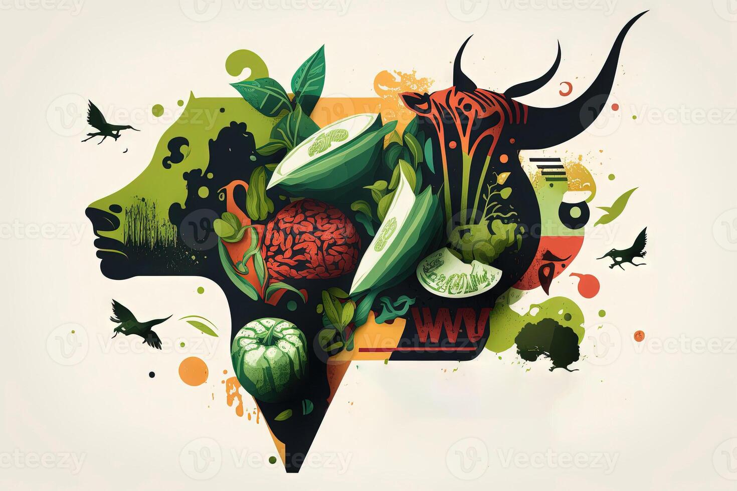 World Vegan Day illustration photo