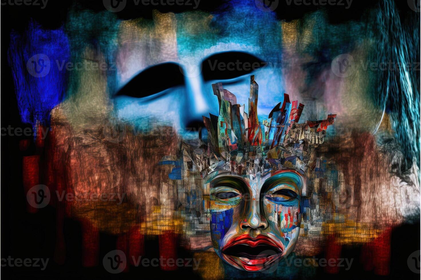 World Theatre Day abstract illustration photo