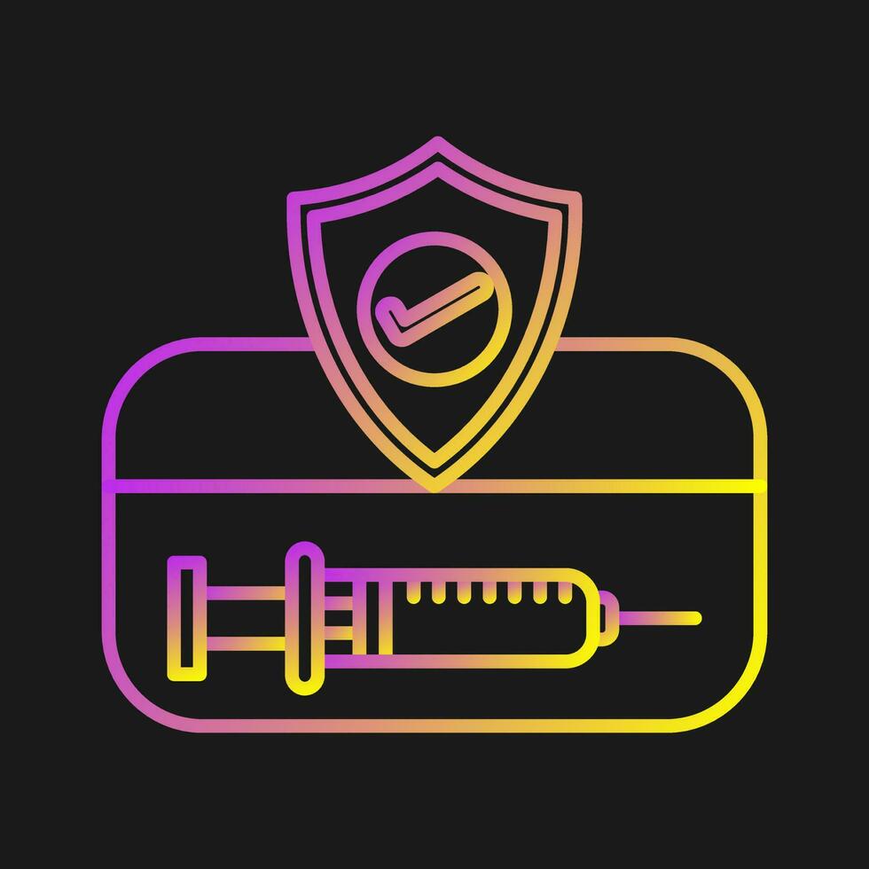 Vaccination Card Vector icon