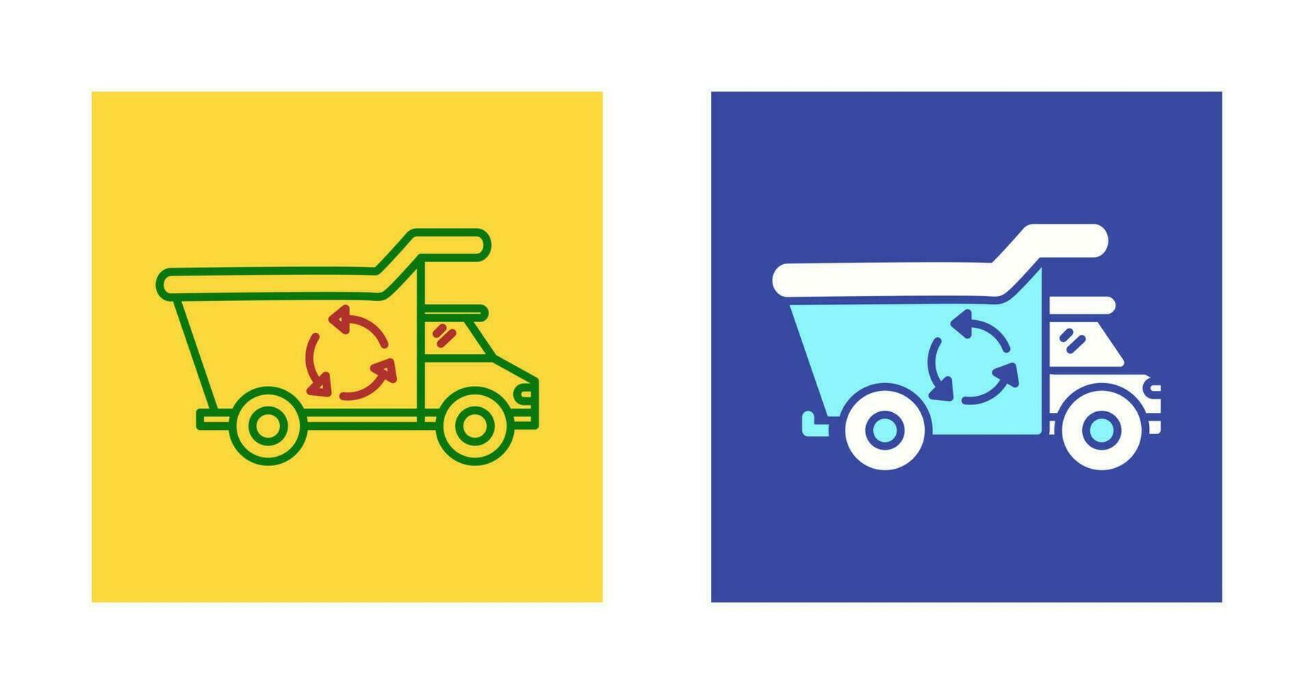 Recycling Truck Vector Icon