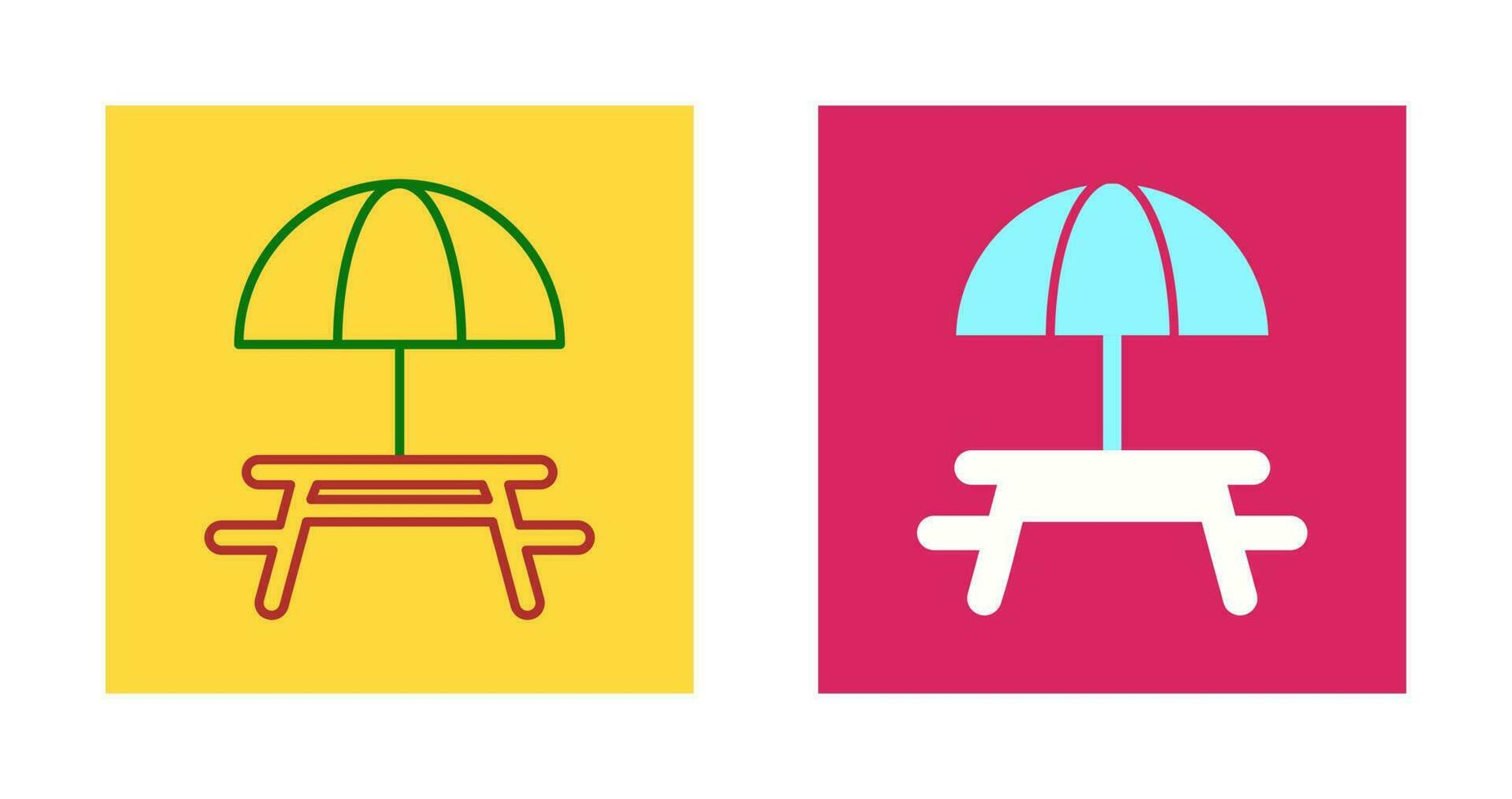 Camping Table Vector Icon