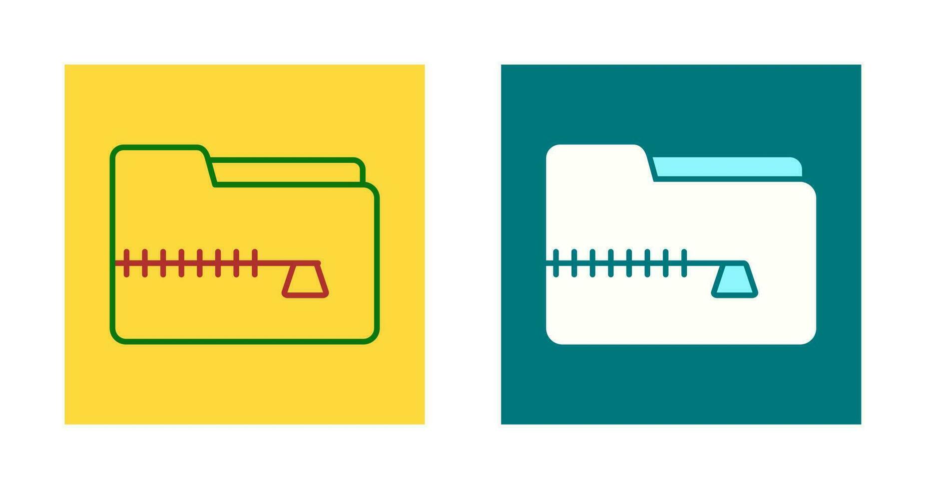Zip File Vector Icon