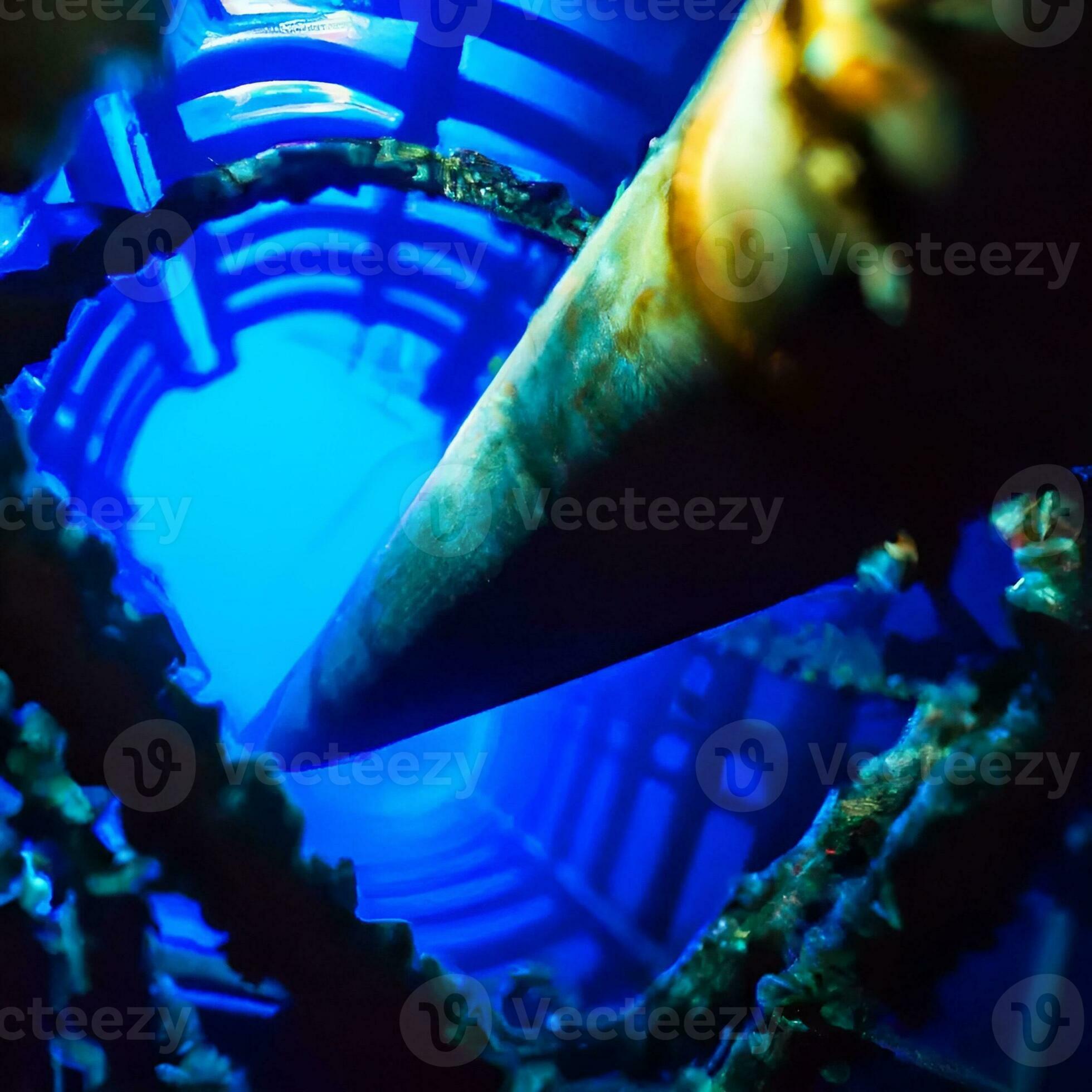 nord stream gas pipeline underwater imaginary illustration leaking gas