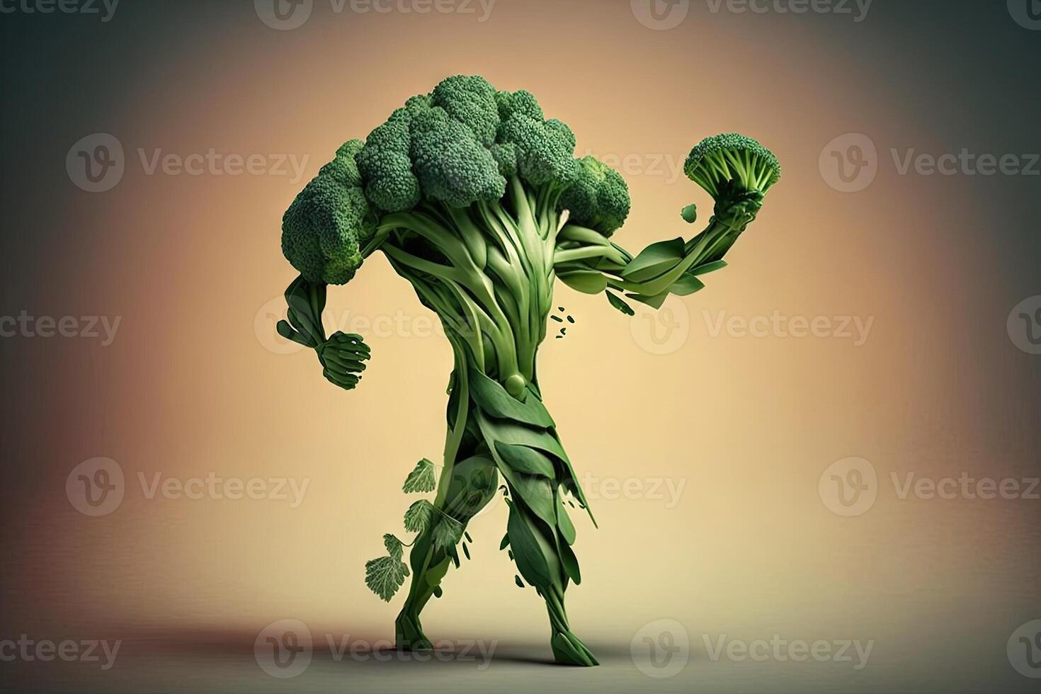 Broccoli Human shape vegetable Creative diet food healthy eating