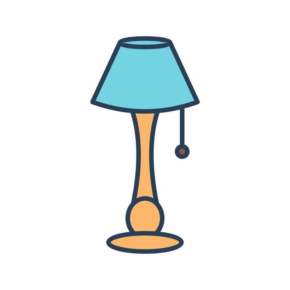 Lamp with stand Vector Icon