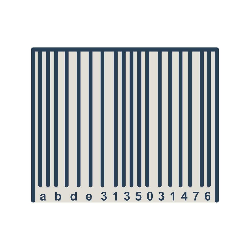 icono de vector de código de barras