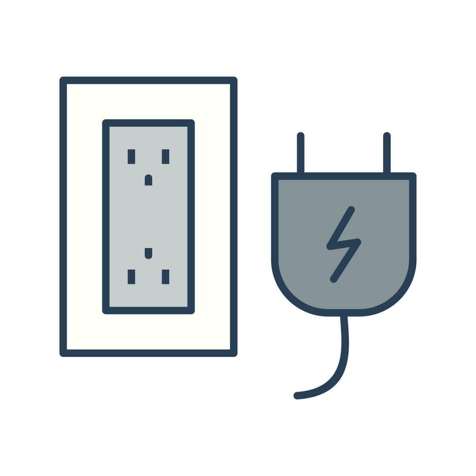 Plug and Socket Vector Icon