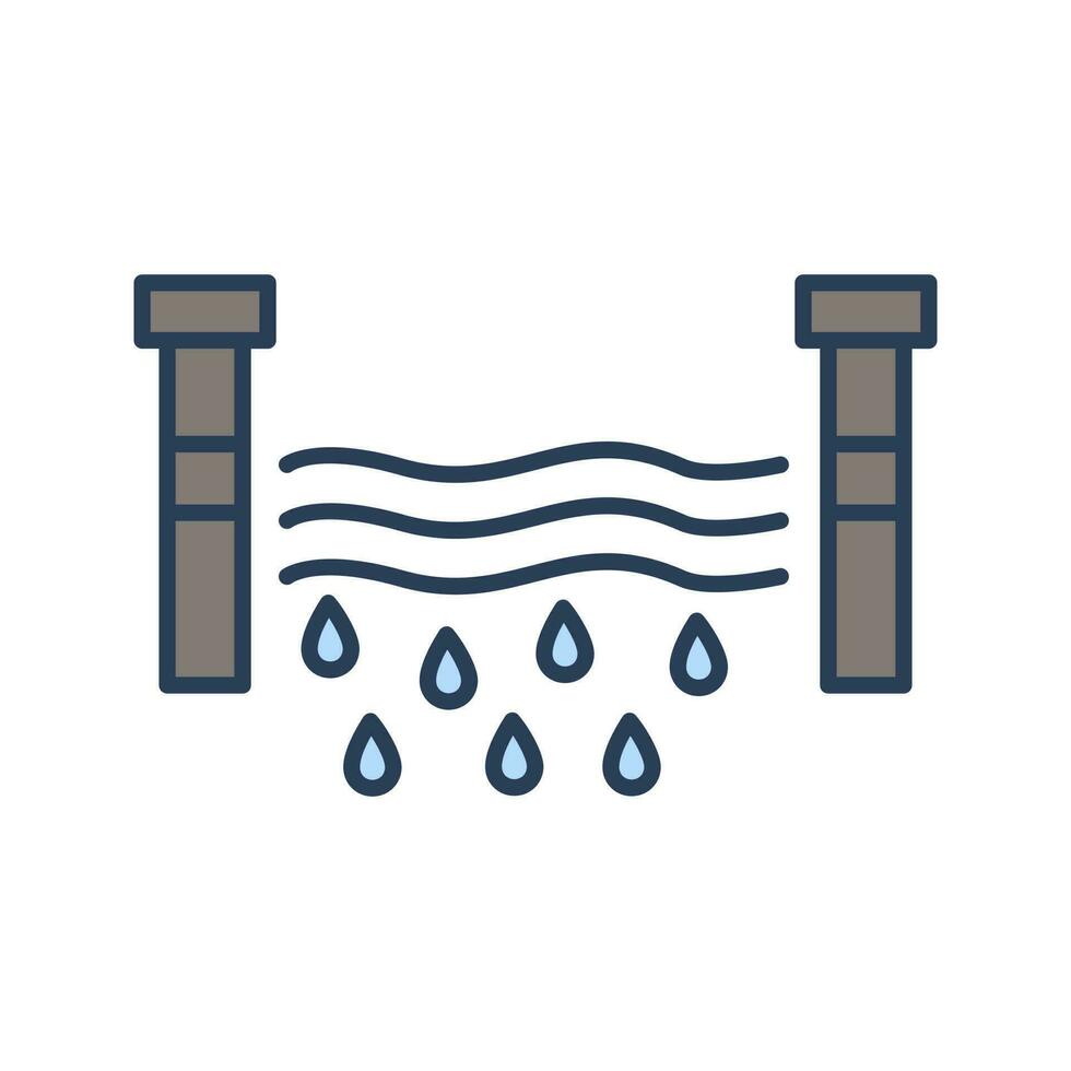 Water Dam Vector Icon