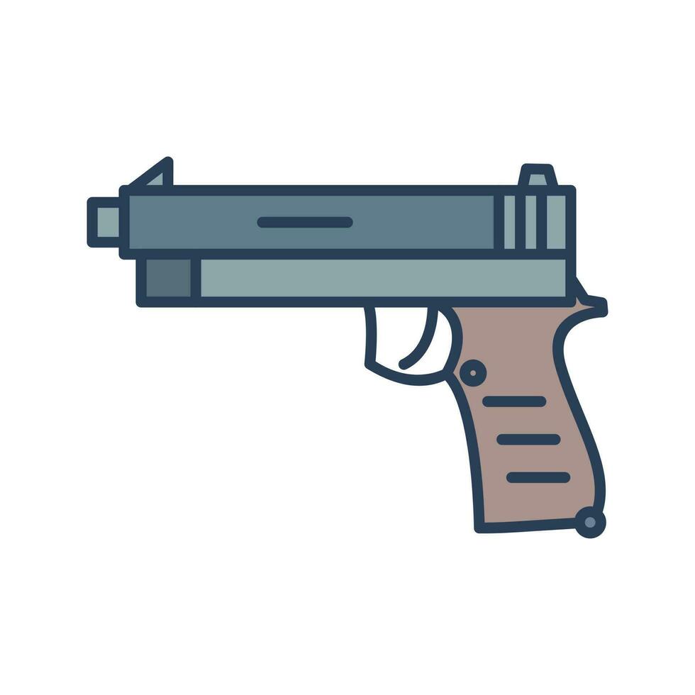 icono de vector de pistola