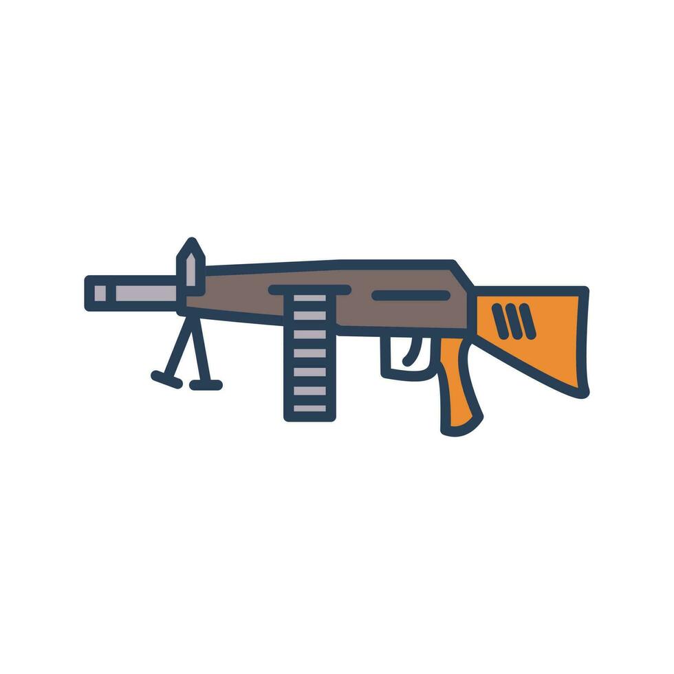 Machine Gun Vector Icon