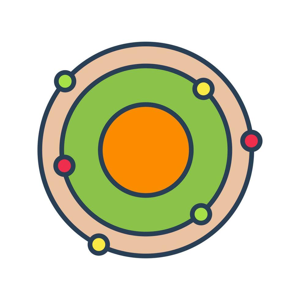 Atomic Structure Vector Icon