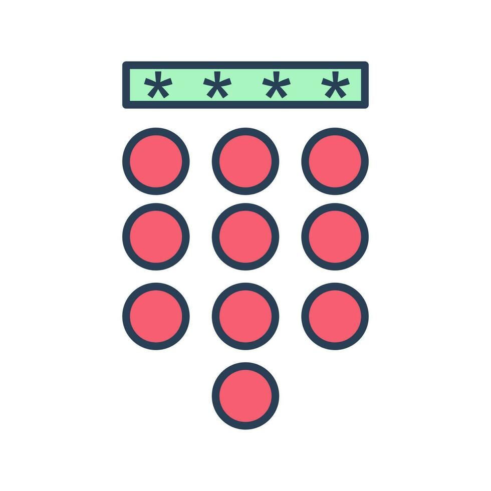 Passcode Lock Vector Icon 23931914 Vector Art at Vecteezy