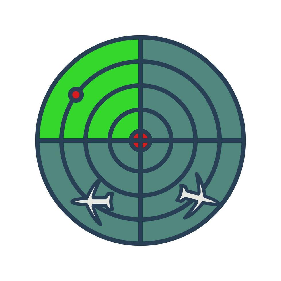 Radar Screen Vector Icon