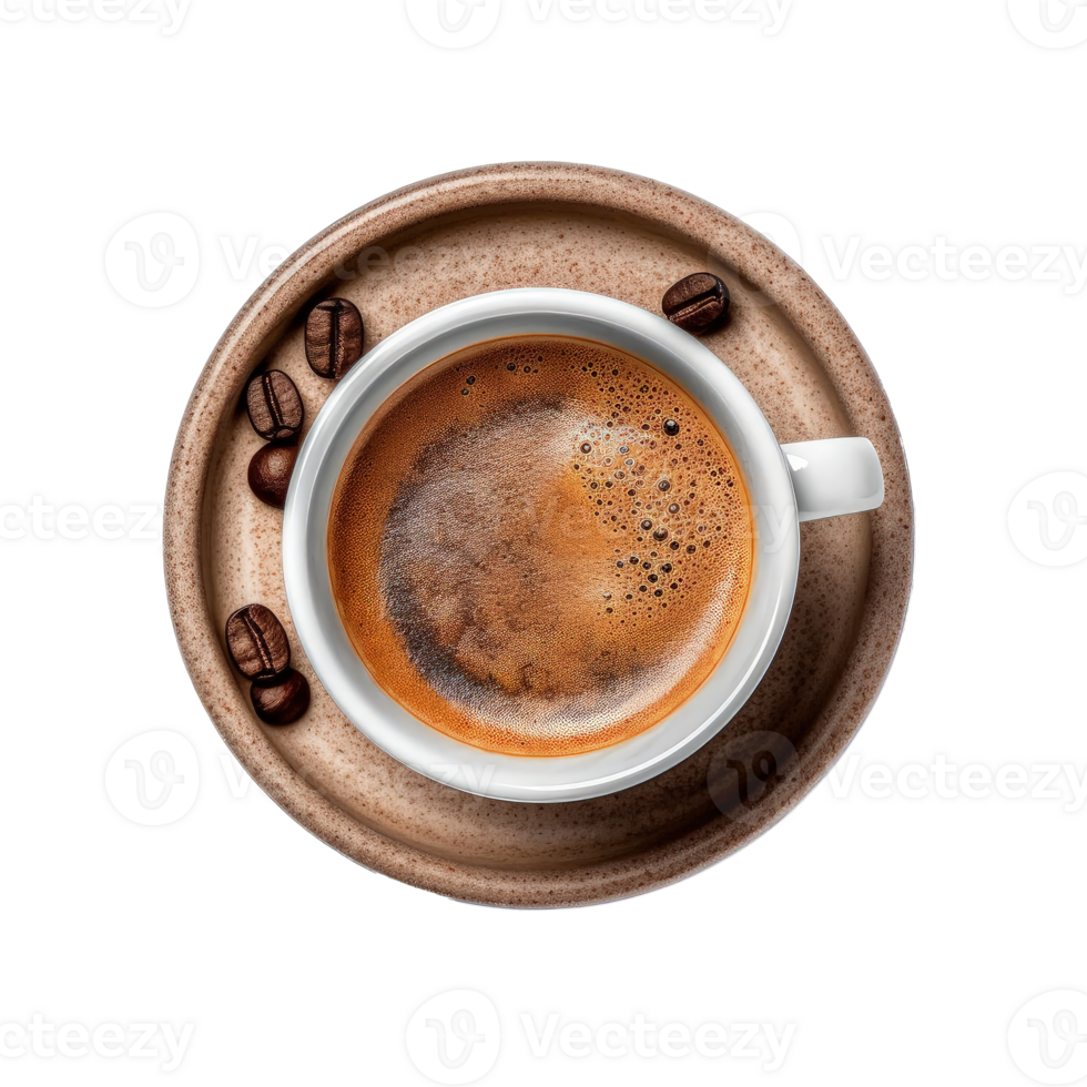 Espresso coffee isolated. Illustration png