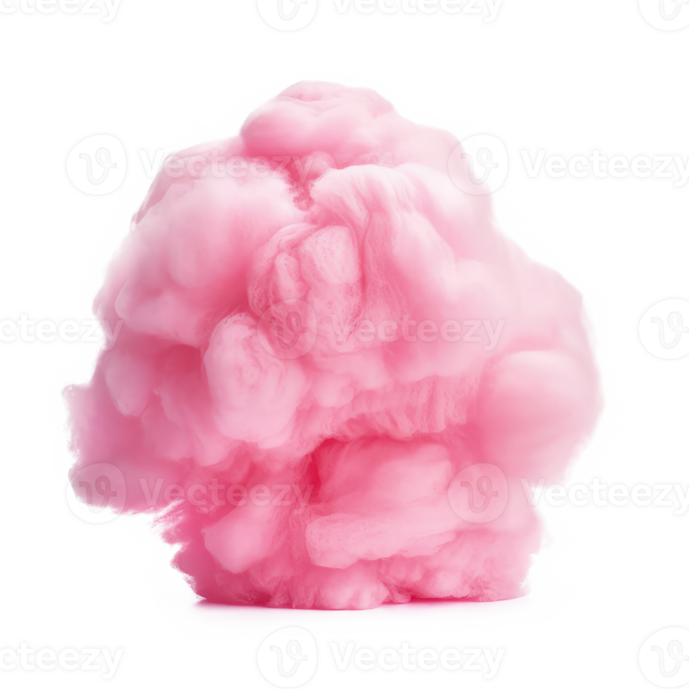 Pink cotton candy isolated. Illustration png