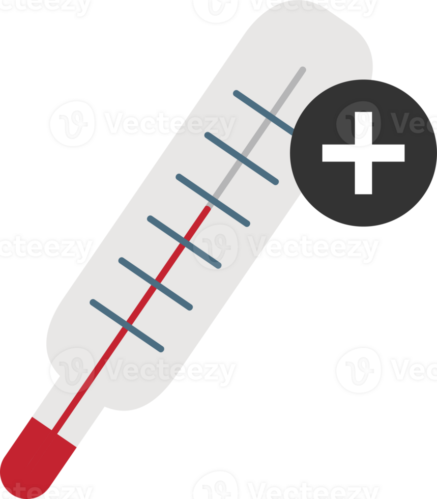 isolar termômetro médico plano ícones png