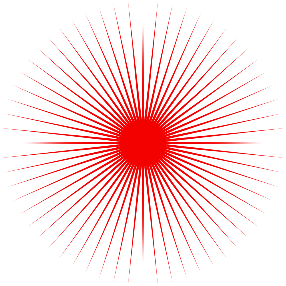 rouge cercle lumière des rayons png