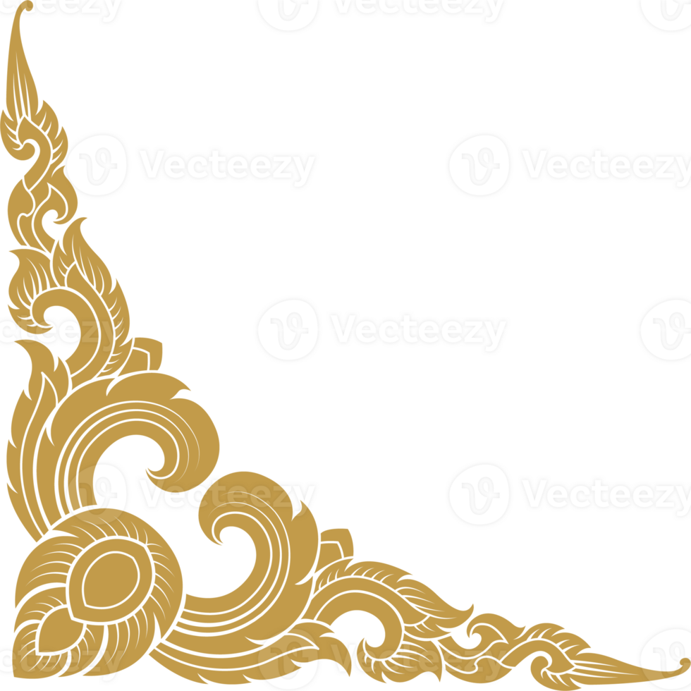 ouro canto arte, ásia budismo têmpora png Arquivo para decoração