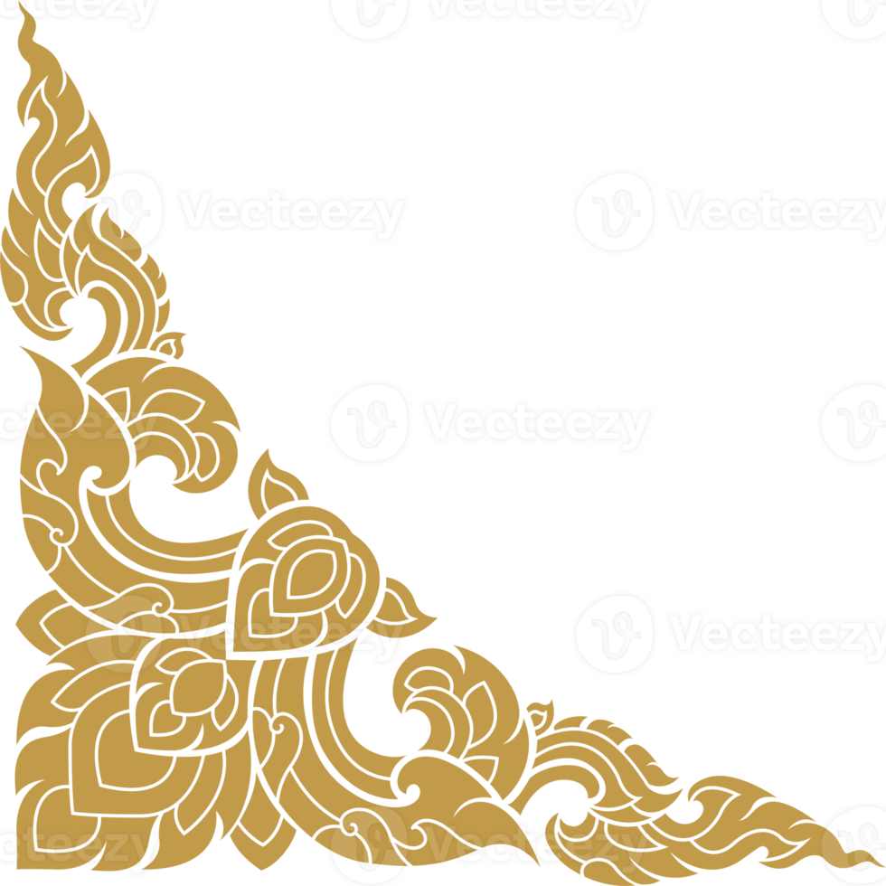 ouro canto arte, ásia budismo têmpora png Arquivo para decoração