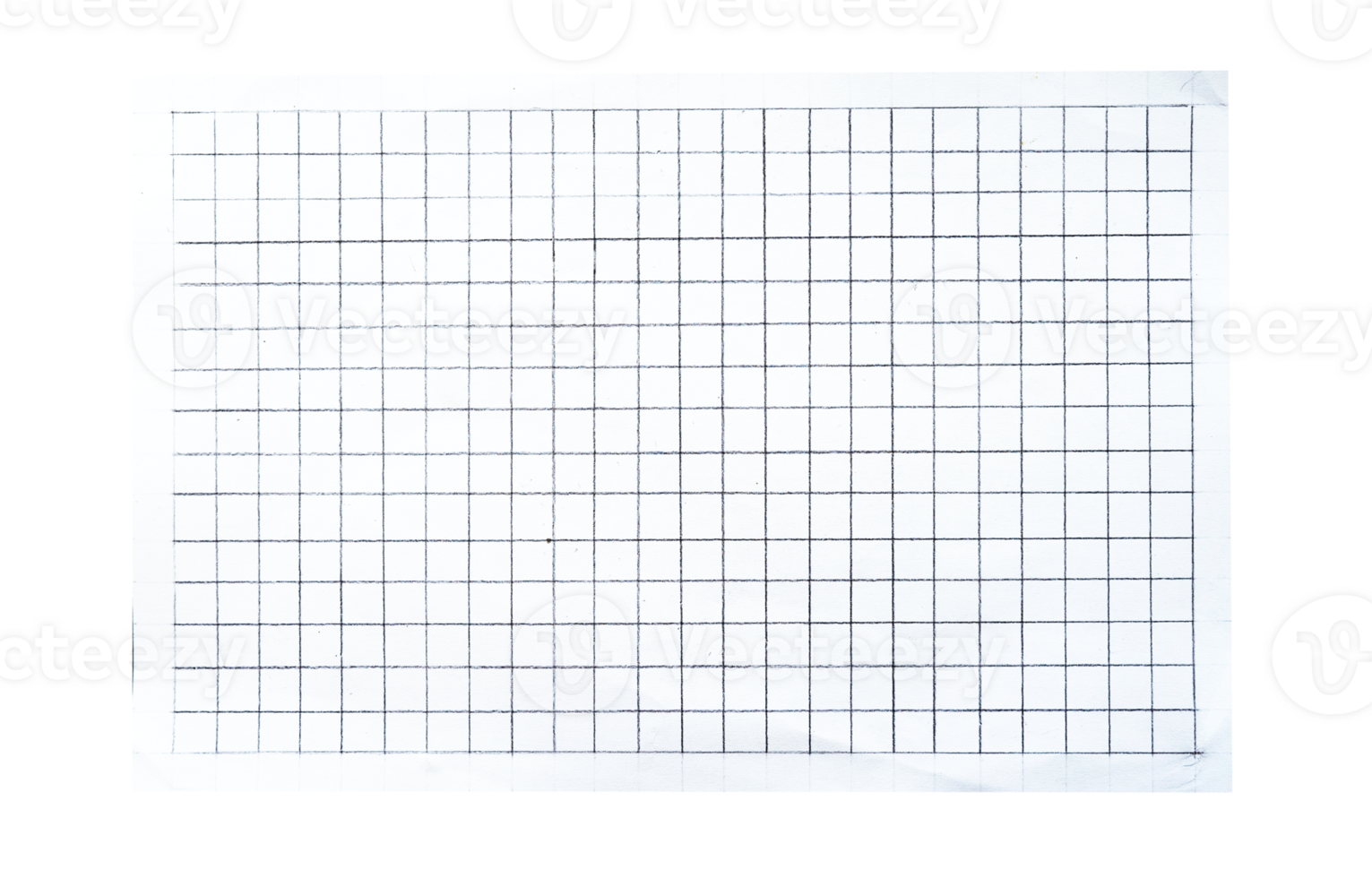 Blank graph paper isolated. Grid line paper png
