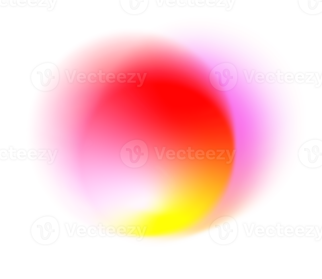 abstract colorful sphere gradient element. Color mesh gradient png