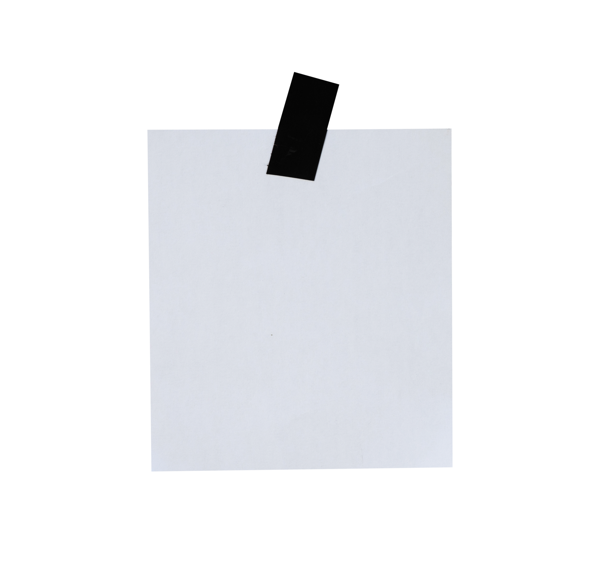 Blank note paper with black tape 23932493 png