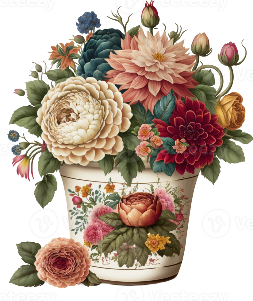 watercolor flower vase, 23932507 PNG