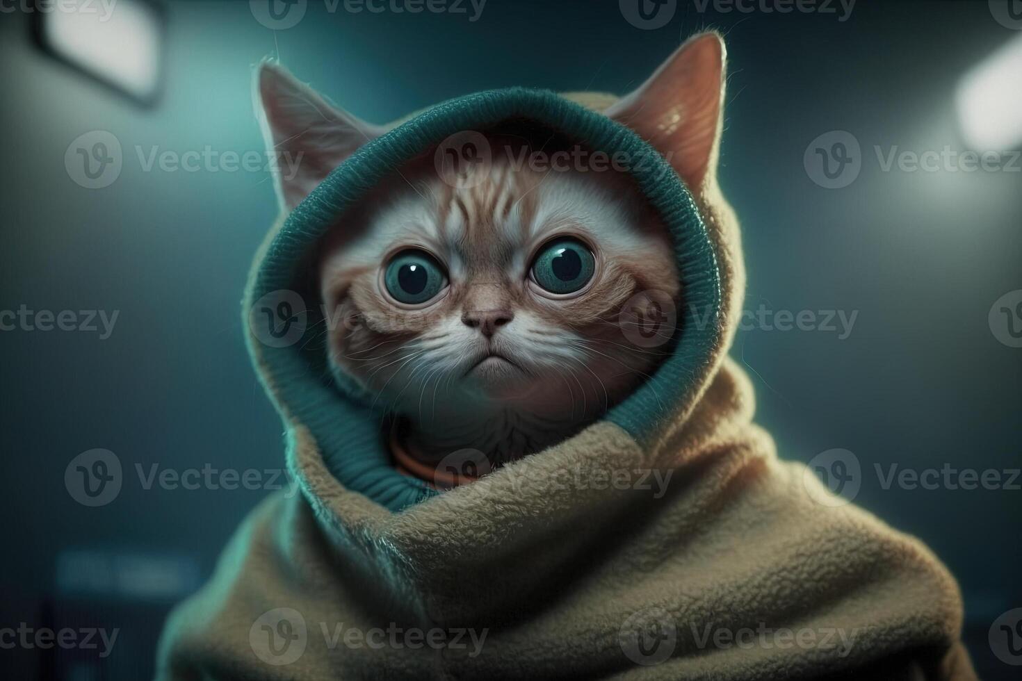 cat as extraterrestrial et illustration photo