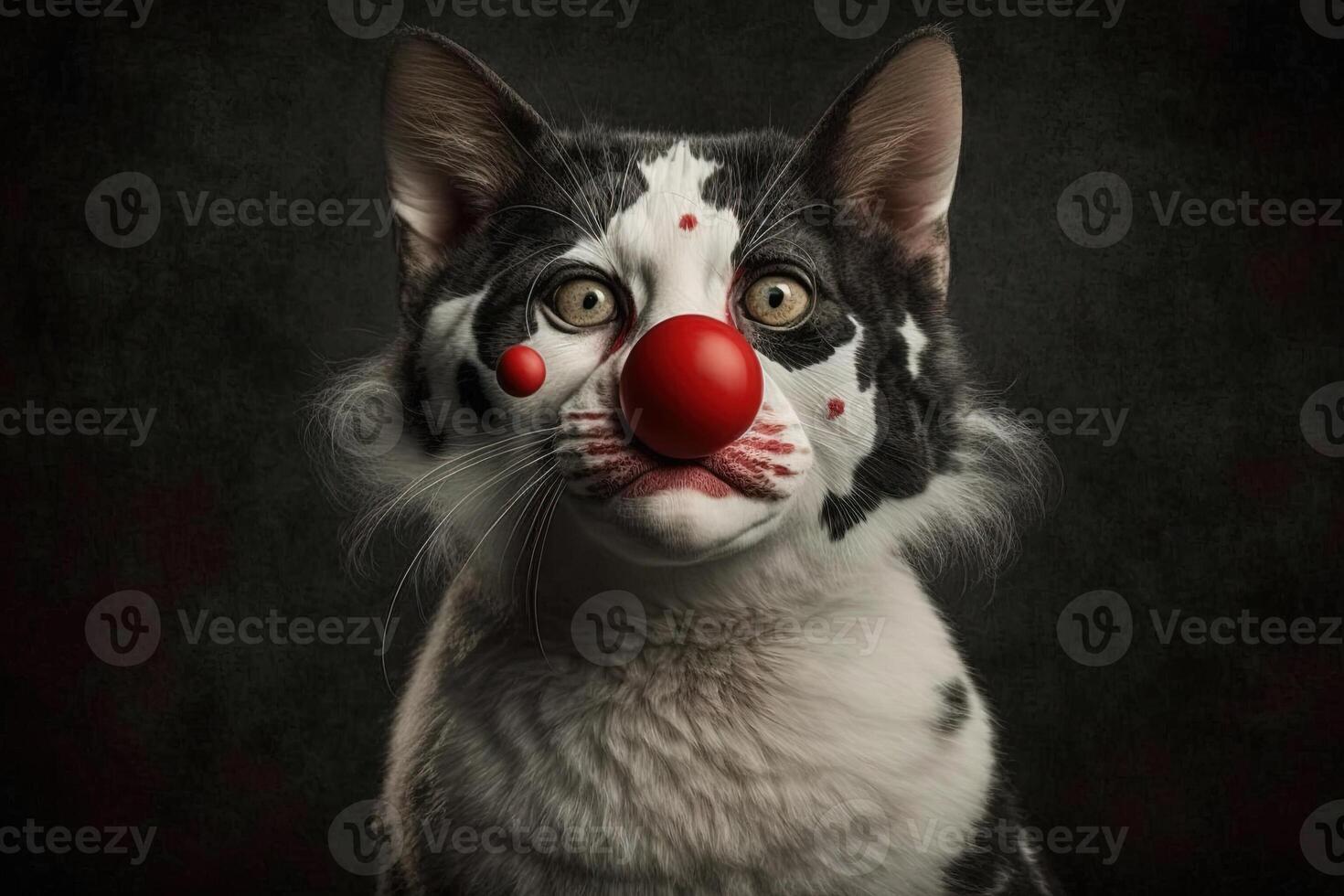 Circus cat clown illustration photo