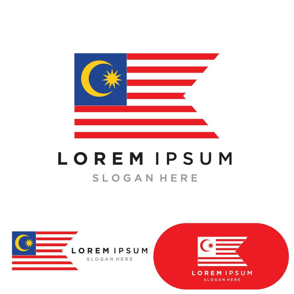 Malaysia Flag Vector Icon Design Illustration