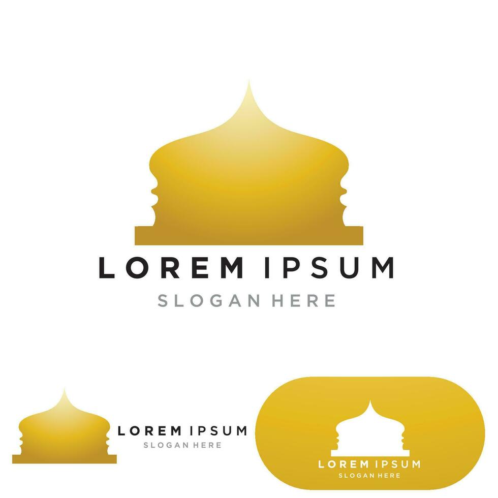 Mosque icon vector Illustration design template