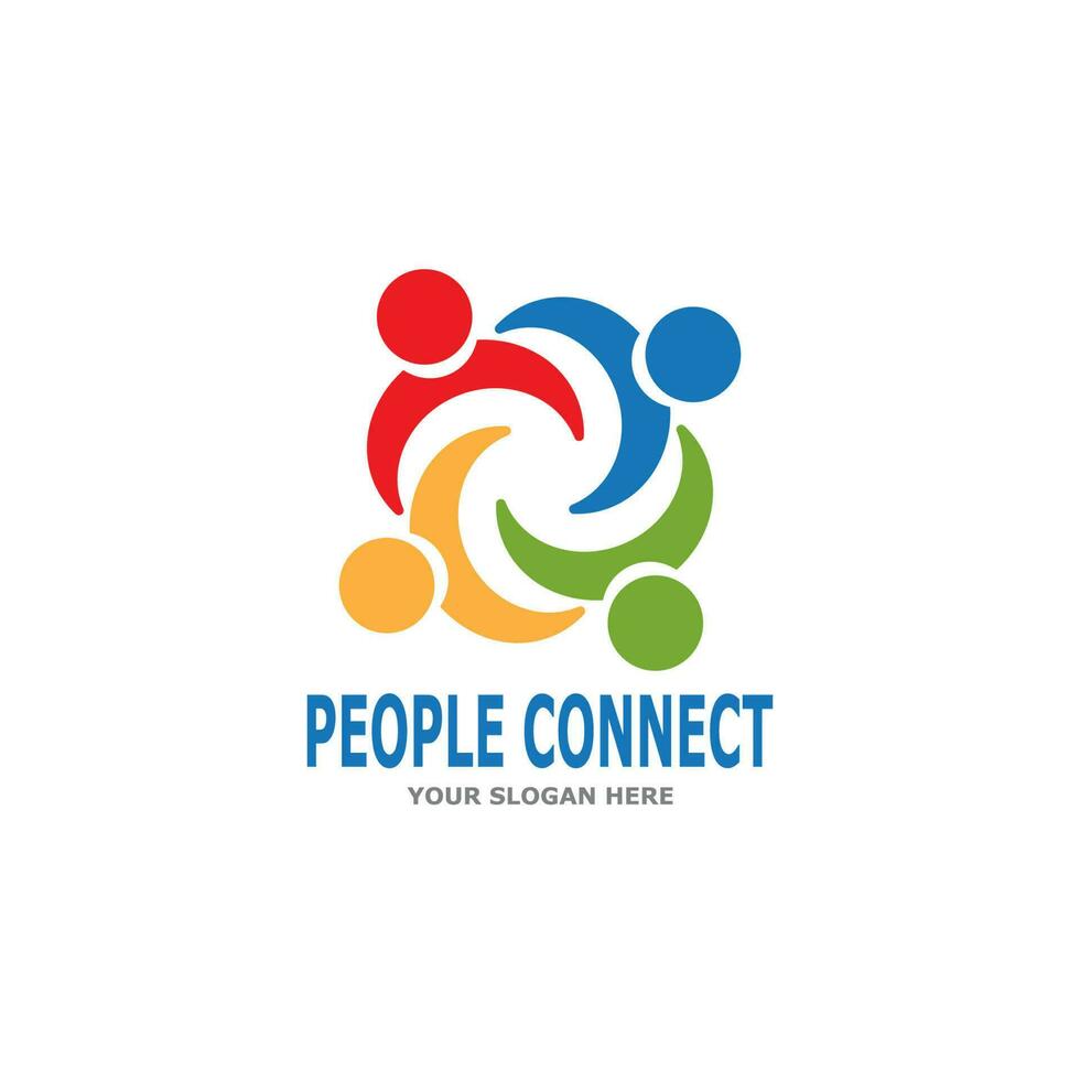 People connection  social media network business vector