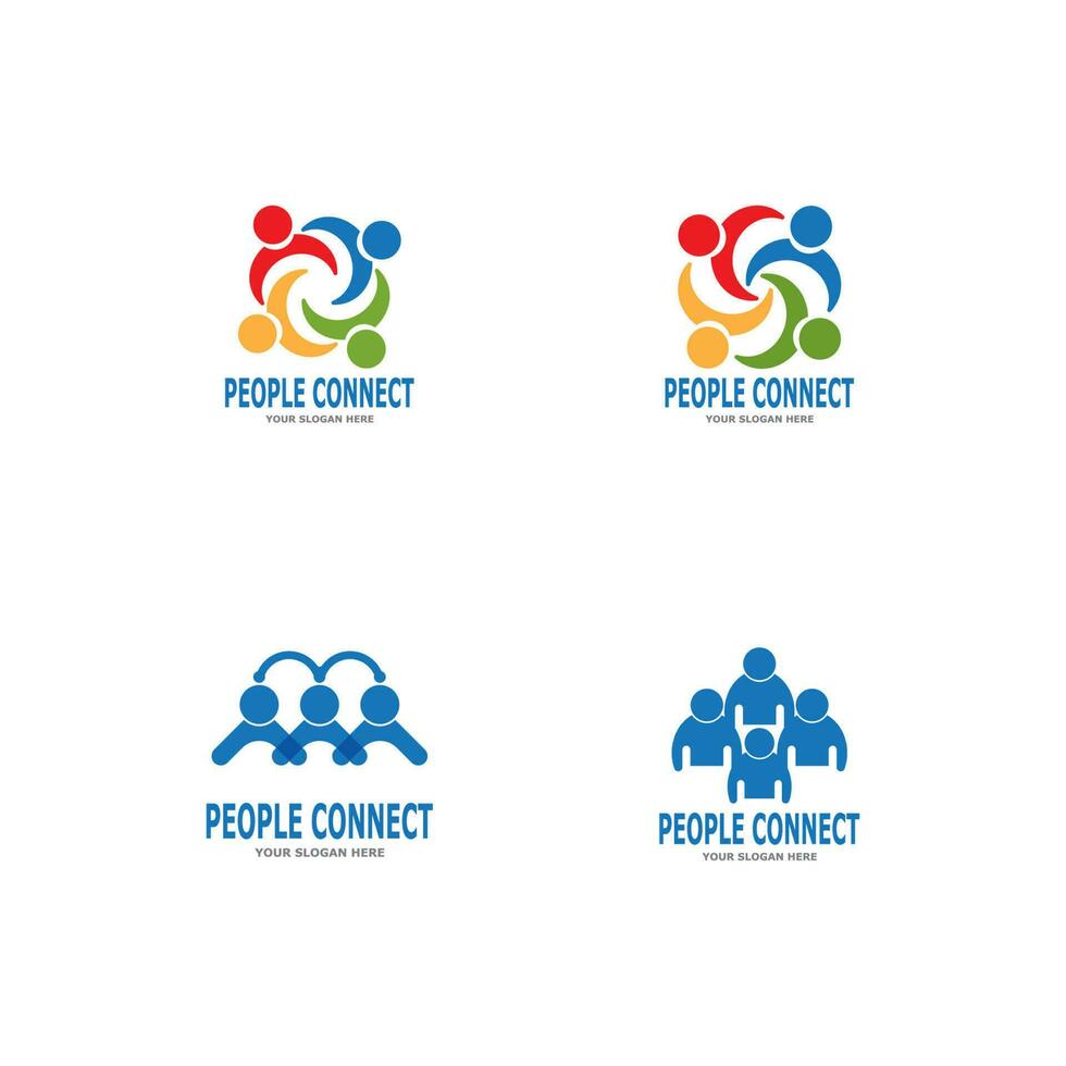 People connection  social media network business vector