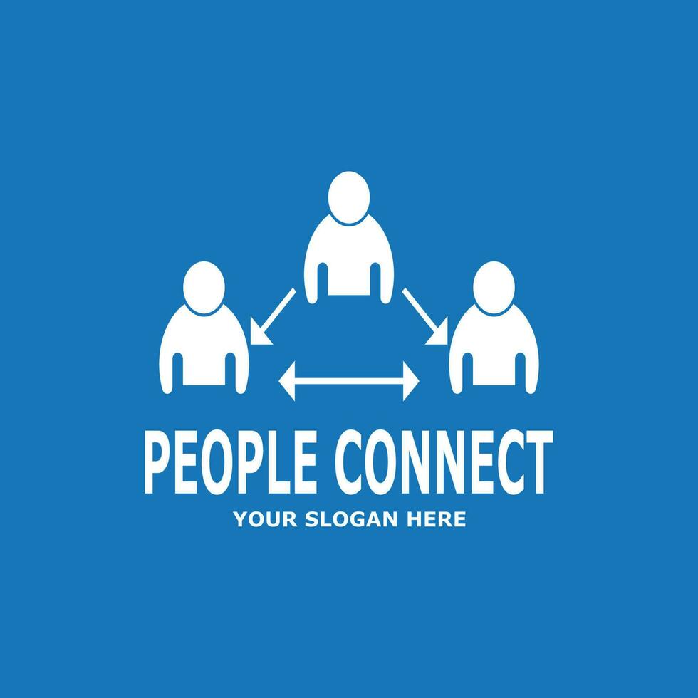 People connection  social media network business vector