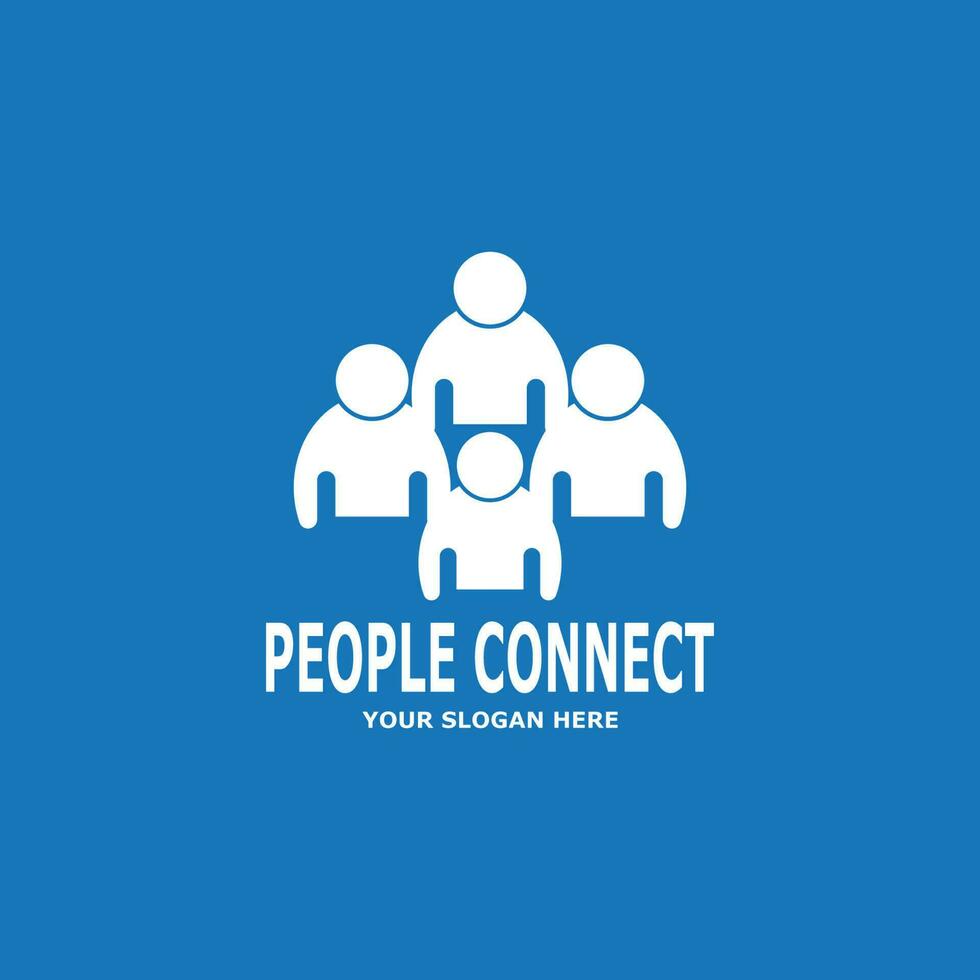 People connection  social media network business vector