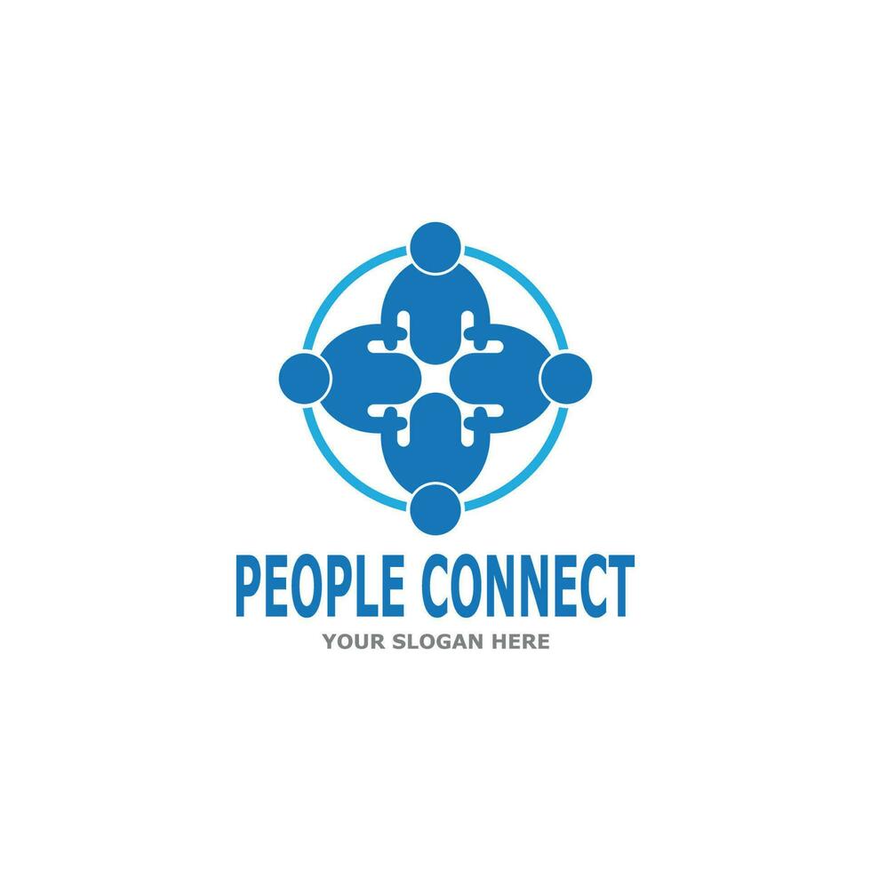 People connection  social media network business vector