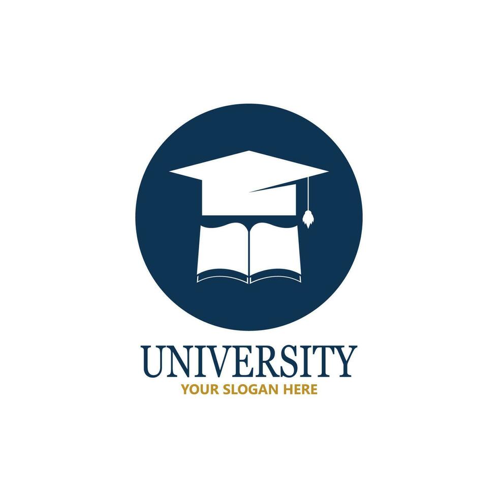 plantilla de diseño de logotipo de escuela y curso de academia universitaria vector