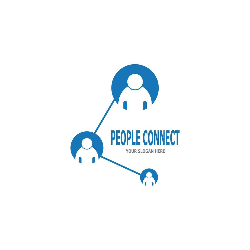 People connection  social media network business vector