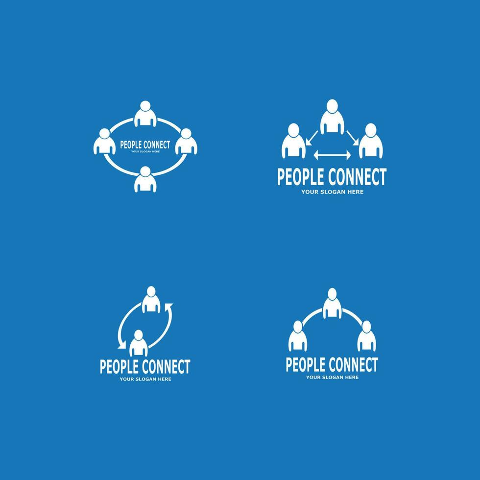 People connection  social media network business vector