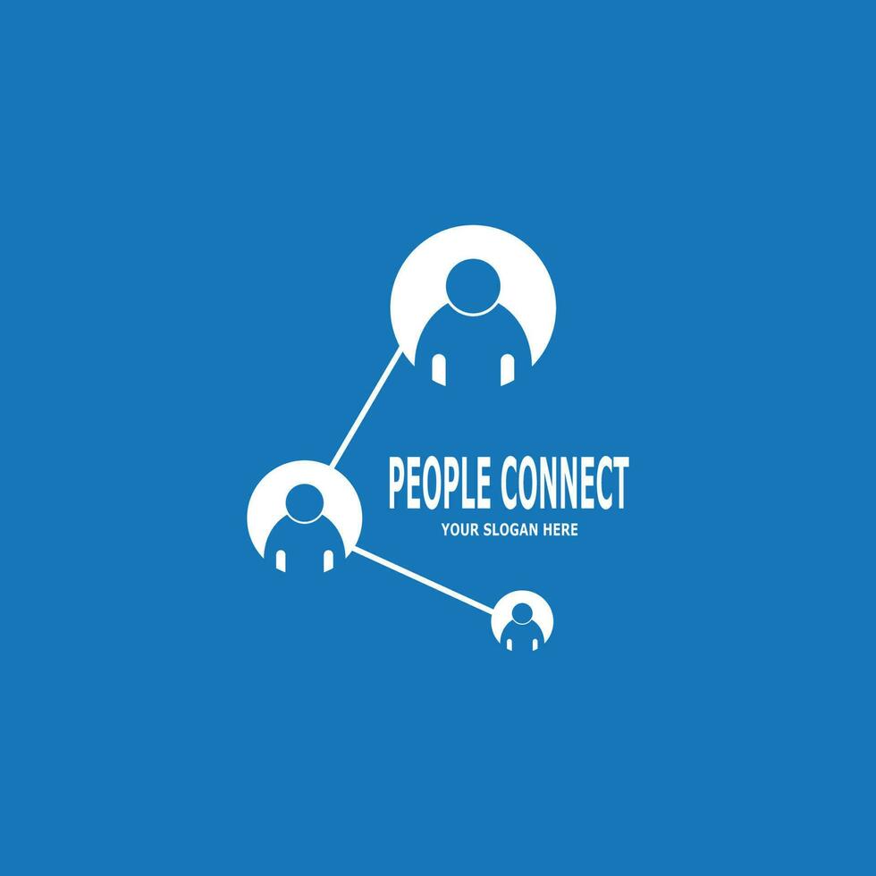 People connection  social media network business vector