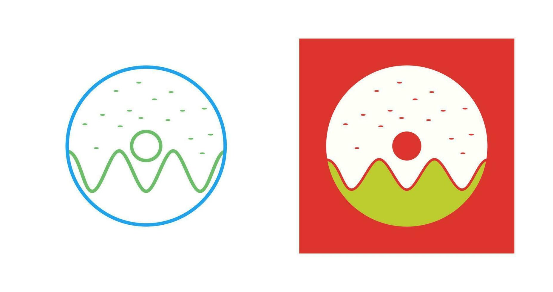 Doughnut sprinkled Vector Icon