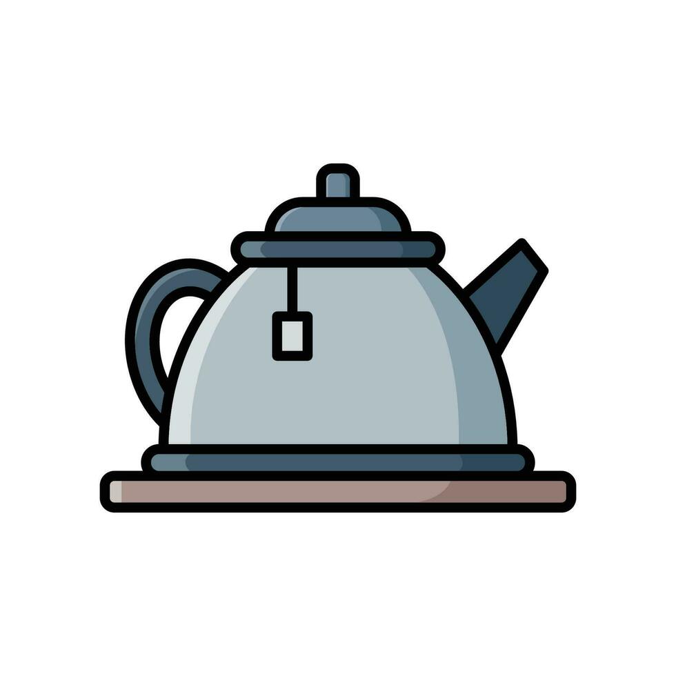 té maceta icono vector diseño modelo sencillo y moderno