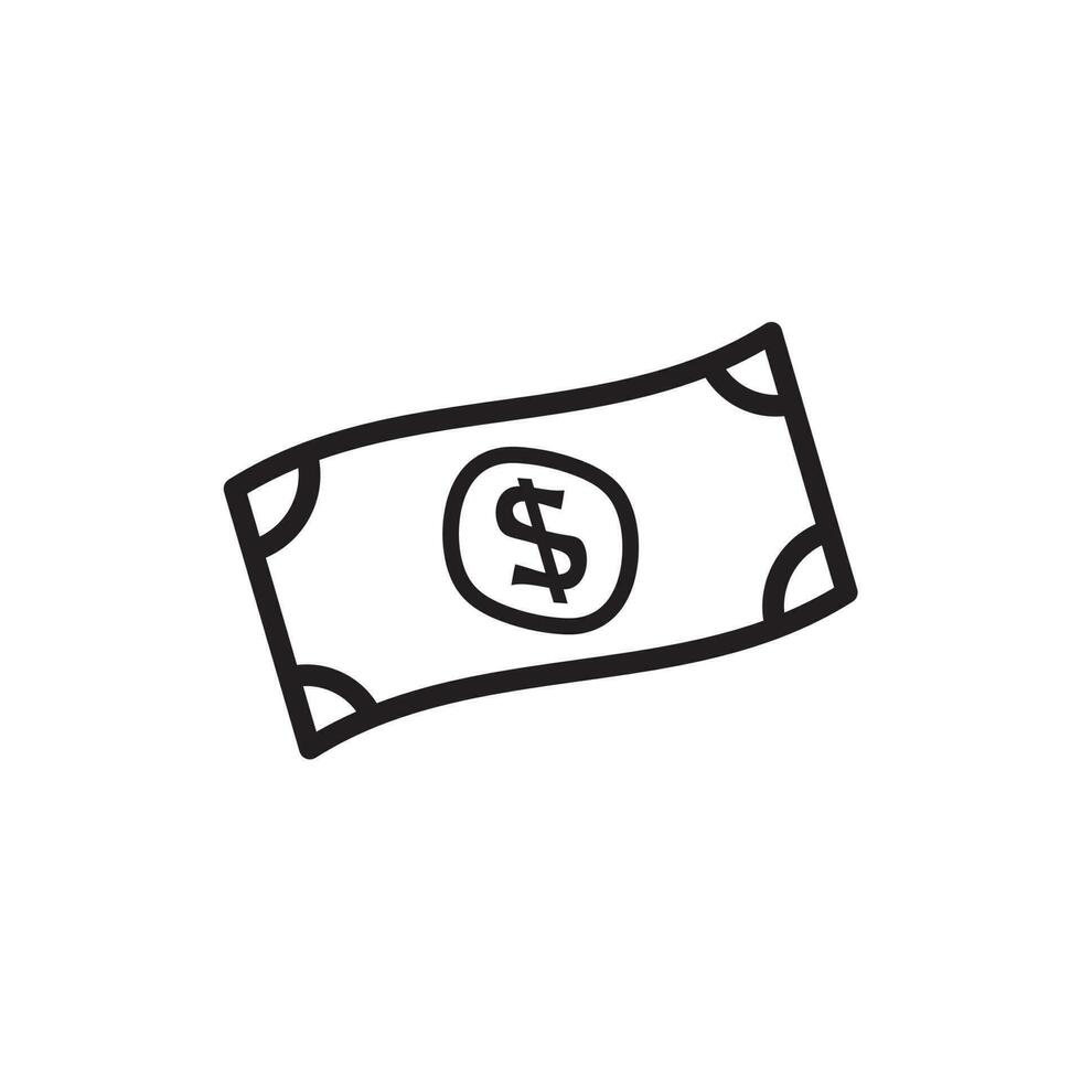 papel dinero icono diseño vector