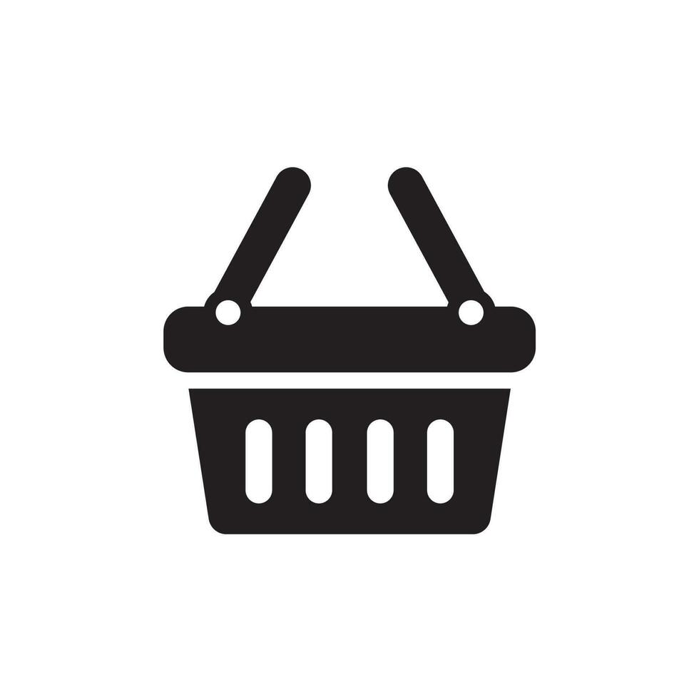 compras cesta icono diseño vector