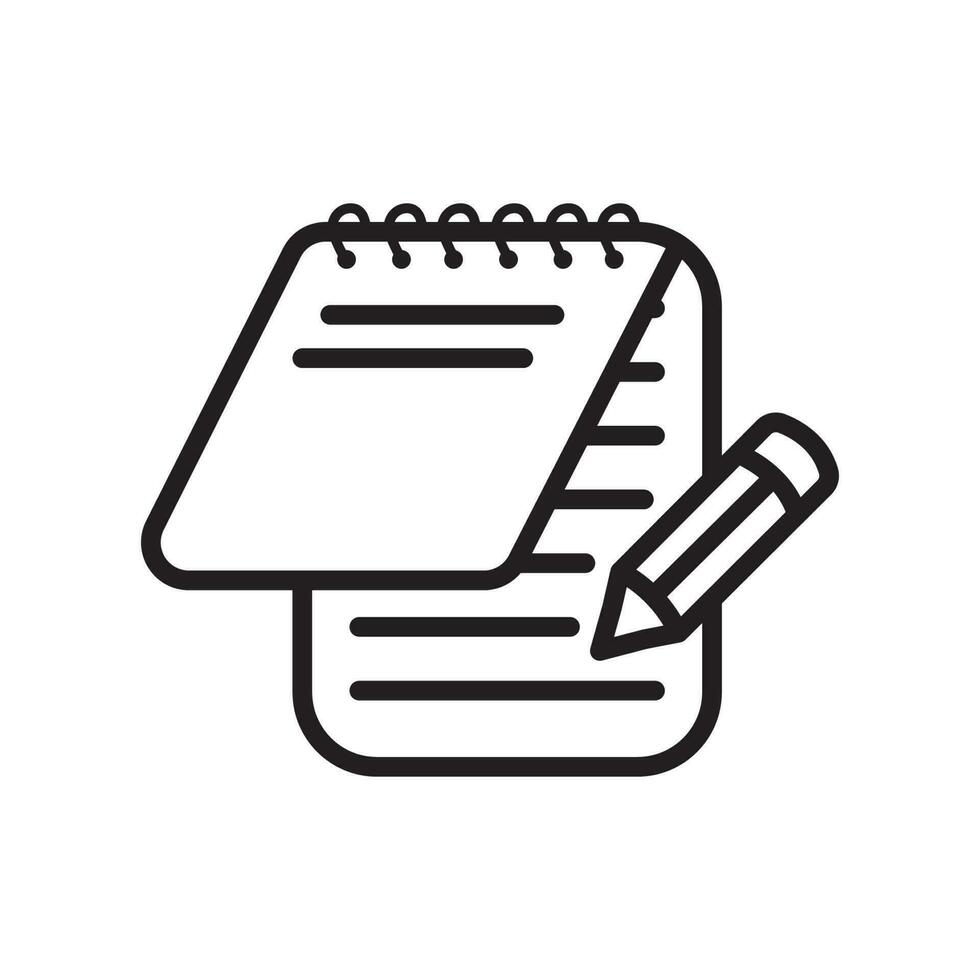 notepad icon design vector template