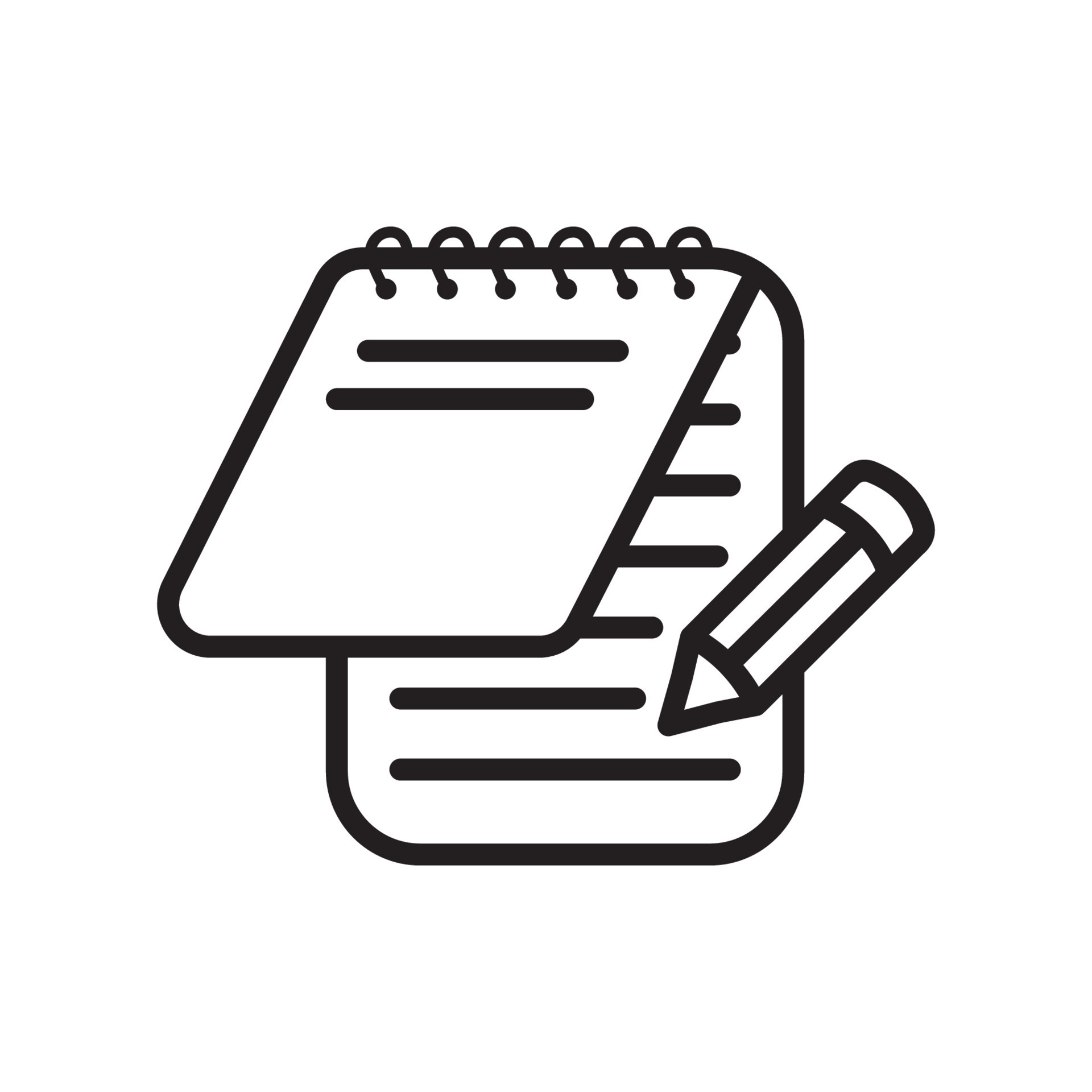 notepad icon design vector template 23933620 Vector Art at Vecteezy