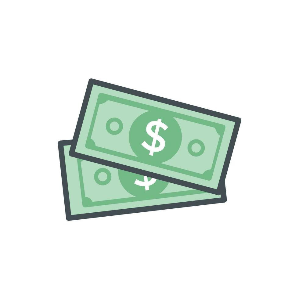 papel dinero icono diseño vector
